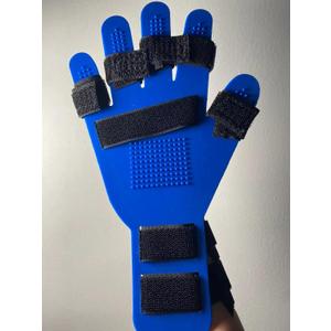 Finger Training Device Finger Orthotics Hand Splint with Wrist and Hand Brace Finger Mobility Hand Splints for Straightening Fingers Finger fingerboard rehabilitation training device (Blue)