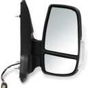 Passenger Right Side Mirror Assembly Compatible with 2010-2025 Transit 150 250 350 350HD Power Mirror with Turn Signal Light and Heated Replace FO1321650 LK4Z17682CB (3 Pins)