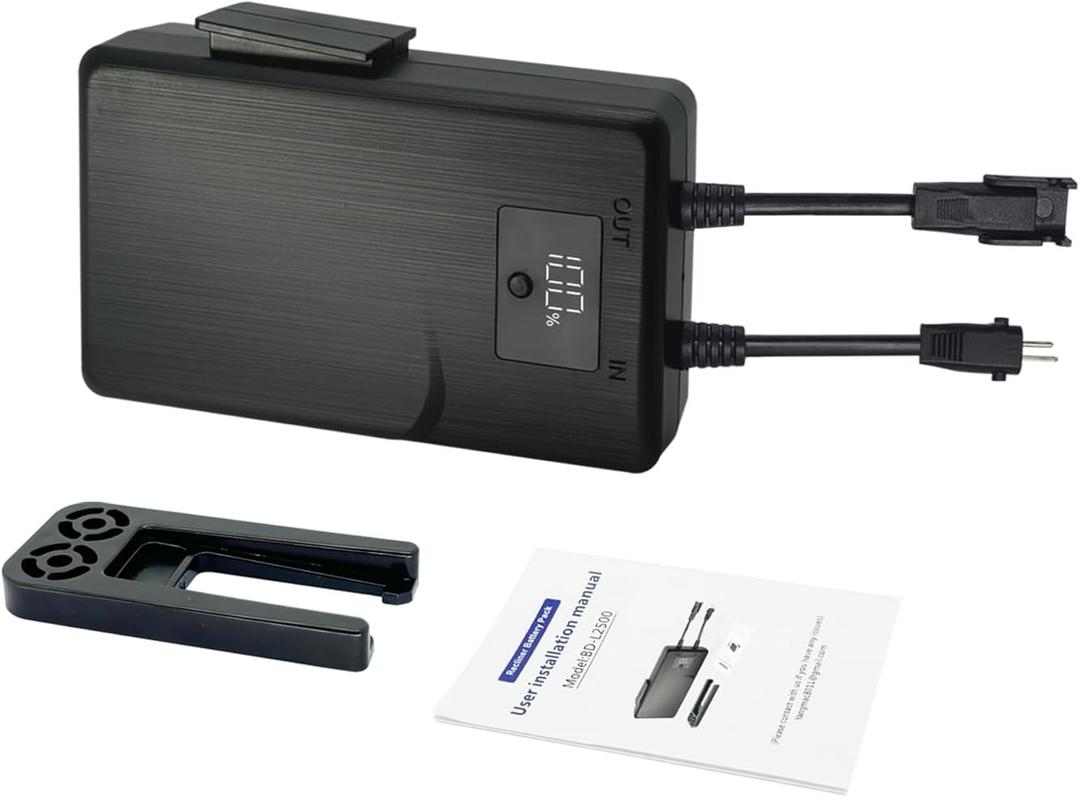 STAIGO Universal Battery for Reclining Furniture Rechargeable Recliner Power Supply for 2-Pin Electric Motion Furniture for Okin-Limoss-Berkline-Med with LED Display [2500mAh]