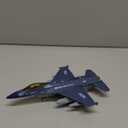 Diecast Metal Alloy Fighter Jet Military Airplane Toy with Mist Spray, Lights & Sounds, Pull Back Function Army Air Force Aircraft for Kids, Toddlers Ages 3+, Gift for Boys Girls (Blue)