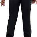 Floerns Women's Solid High Waisted Stretch Pants Straight Leg Pants with Flap Pockets XS