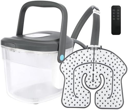 Cold Therapy System, Quiet Ice Machine for Knee After Surgery, Cryotherapy Machine, with a Remote-Control and a Universal Pad for Knee, Elbow, Ankle, Shoulder and Lumbar