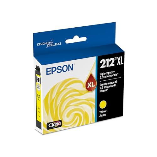 EPSON 212 Claria Ink High Capacity Yellow Cartridge (T212XL420-S) Works with WorkForce WF-2830, 2850 and Expression XP-4100, 4105