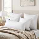 2 x MIULEE 18x18 Pillow Inserts (Set of 4) -Decorative Throw Pillow with 100% Cotton Cover Square for Sofa Couch