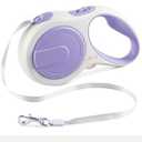 16 ft Heavy Duty Retractable Dog Leash, 360 Tangle Free Pet Walking Leash for Dogs with Anti-Slip Handle/Dispenser/Waste Bags, One-Hand Brake/Pause/Lock for Small/Medium Dog or Cat(5M, DarkGreen) (Light Blue)