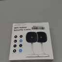 2K Cameras for Home Security-Outdoor/Indoor Camera for Dog/Cat/Pet/Nanny/Baby/Elderly, Color Night Vision, White Light, Siren, 24/7 SD Recordings, Works with Alexa, Plug in (C1-White-2pack-2.4G)