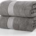 Set Of 2 Bath Towel 100% Cotton,35x70In