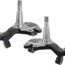 munirater Pair 2in Drop Spindles Replacement for 1964-1972 Chevelle 1967-1969 Camaro Disc Brakes