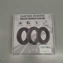 10 inch Solid Rubber Tire, 10X2.5, 60/70-6.5 Tubeless Tyre for Ninebot Max G30 G30P G30LP Electric Scooter Front/Rear Tire, Puncture-Proof Design Explosion-Proof Wheel Replacement Black 1pc