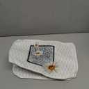 Daisy Print 4 Slice Toaster Covers White, Anti-Sputtering Bread Toaster Cover, Small Washable Kitchen Appliance Protector, Keep from Dust Fingerprint