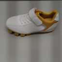 Kids Baseball Cleats - Youth Rubber Molded Softball Cleat - Boys Girls Low Top Athletic Shoes (2.5 Little Kid, Gold)