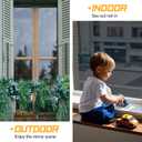 2 x Window Privacy Film One Way Mirror Reflective Window Film See Out Not in Sun Blocking Heat Control Anti UV Window Tint for Office Home Door(Black-Silver, 17.5 Inch x 6.5 Feet)