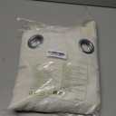 NICETOWN Flax Linen Semi Sheer Curtains 96 inches Long, Grommet Vertical Drapes Privacy Added with Light Filtering Window Treatments for Bedroom/Living Room, Natural, W55 x L96