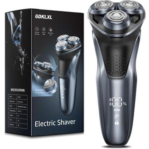 Electric Razor for Men, Electric Shaver for Men Face, with Pop Up Trimmer Waterproof Wet Dry Rechargeable Shaver