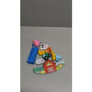 Montessori Toys for Kids 3-7 Wooden Farm Animal Blocks Stacking Games Educational Toy for 3 4 5 6 Year Old Girls Boys Christmas Birthday Gifts for Grandkids Toddler Balance Game Girls Age 3-5