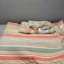 Waverly Spring Bling Modern Farmhouse Floral 3-Piece Reversible Quilt Bedpread Set, King, Vapor