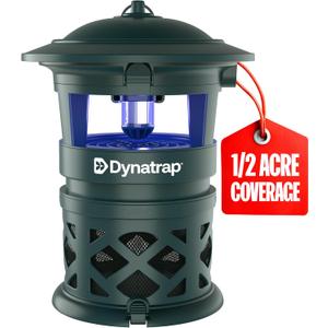 DynaTrap DT1130-GRSR 1/2 Acre Mosquito & Flying Insect Outdoor Trap and Killer Kills Mosquitoes, Flies, Wasps, Gnats, & Other Flying Insects - Bug Zapper Alternative Green