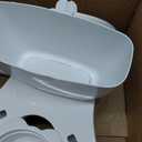 Ingenuity My Size Potty Pro 2-in-1 Potty Training Toilet, Floor Potty with Removable Potty Seat for Standard Toilets, Realistic Flushing Sound, For Toddlers Ages 18+ months, Up to 50 lb (White)