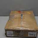 Huuger Nightstand with Charging Station, Side Table with Fabric Drawers, End Table with Open Shelf, Bedside Table with USB Ports and Outlets, Night Stand for Bedroom, Rustic Brown and Black (11.8"D x 15.7"W x 23.6"H (2 Drawers))