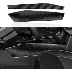 Car Central Gear Shift Sticker Carbon Fiber Decal Interior Trim Cover for Ford Explorer Sport 2020 2021 2022 2023 2024 Accessories