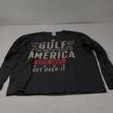 America - Live It Love It Or Get Over It- US Patriotic Long Sleeve T-Shirt Size XL Gray