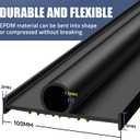 Jin&Bao Garage Door Bottom Weather Stripping Rubber Seal with T-Ends 5/16" - Protect Your Garage from Weather, Insects, and Dust with Premium Garage Door Draft Stopper12FT, Yellow