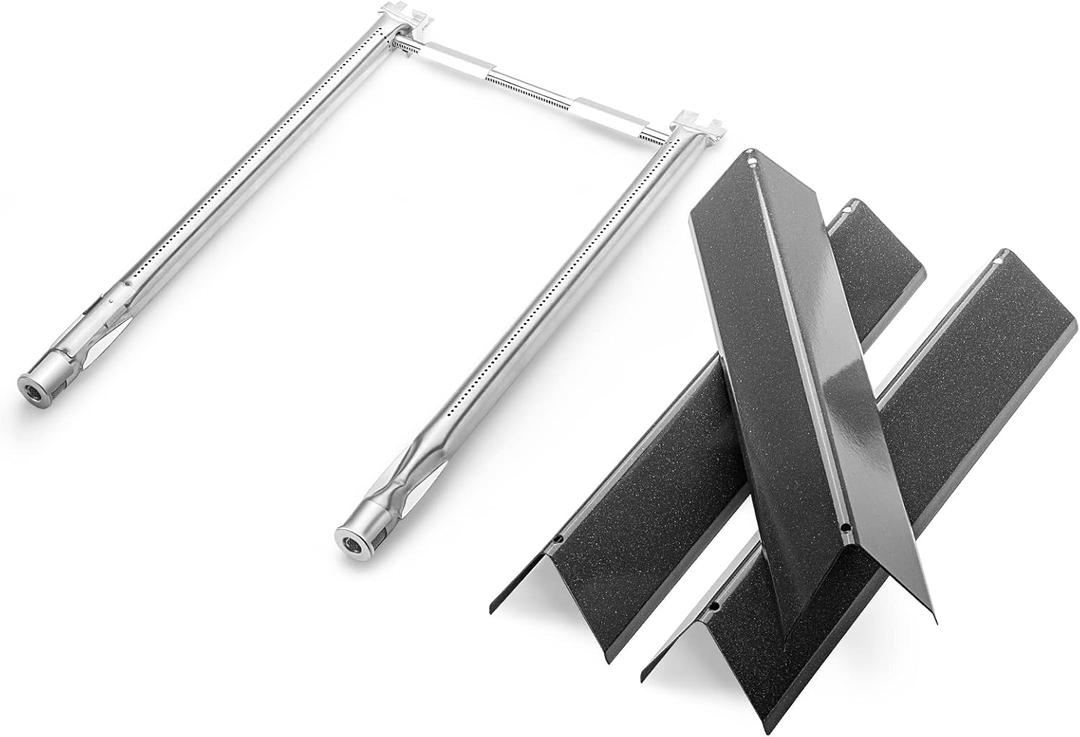69785 Grill Burner 7635 Flavorizer Bars for Weber Spirit I & II 200 with Front Control, Spirit E210, E220, S210, 15.3" Upgraded Bars Grill Replacement Parts for Weber Bars 304 Stainless Steel Burner