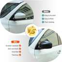 Rear View Mirror Cover Compatible with Nissan Pathfinder 2013-2018,Rear View Mirror Cover Cap Molding Trim Exterior Accessories (Carbon Fiber Pattern)
