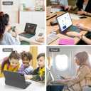 D DINGRICH Keyboard Case for iPad Pro 12.9 inch (3/4/5/6th Gen) & iPad Air 13 Inch (M3/M2) Magic Keyboard, Easy-Set Floating Cantilever Stand, Precision Multi-Touch Trackpad,Black