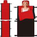 Red Light Therapy Mat Full Body, Red Light Therapy Blanket with 660nm & 850nm, Whole Red Light Therapy Pad with Timer Controller Pulse Modes for Home Use, 74.6'' X 33.3''