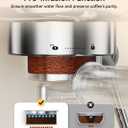 Neretva Espresso Machine 20 Bar, Super Compact Espresso Maker Stainless Steel Professional Espresso Maker Machine with Power Steam & LED Display for Home Barista Latte and Cappuccino Maker-Beige