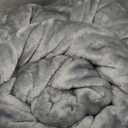 Sealy Electric Blanket Queen Size, Flannel Heated Blanket with 10 Heating Levels & 1-12 Hours Auto Shut Off, Machine Washable, Light Grey, 84 x 90 Inch