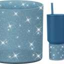 Silicone Boot Compatible with Sinple Midern 24/30/40 oz Tumbler with Handle/Trek Pivot, Protective Anti-Scratch Bottle Bottom Sleeve Cover Compatible with Sinple Midern Tumbler (Bling Slumberland)