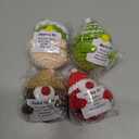 4 Pack Christmas Gnomes Knitted Wool Toys with Positive Card for Christmas Stocking Stuffers Gifts