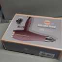 INFINITI PRO by CONAIR Hair Dryer, 1875W Blow Dryer with Diffuser and Concentrator Attachments, AC Motor with Ceramic Technology, 3 Heat & 2 Speed Settings, Plum