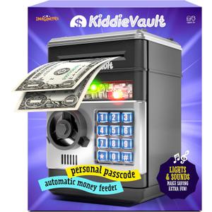 Piggy Bank for Kids - Electronic Money Saving Box w/Code- ATM Safe - Toy Coin Bank - Boys Toys for Age 3, 4, 5, 6, 7, 8, 9 - Birthday Gifts for 8, 9, 10, 11, 12 Year Old Boy and Girl Piggy Bank for Kids - Electronic Money Saving Box w/Code- ATM Safe - Toy Coin Bank - Boys Toys for Age 3, 4, 5, 6, 7, 8, 9 - Birthday Gifts for 8, 9, 10, 11, 12 Year Old Boy and Girl