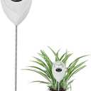 Censinda Soil Moisture Meter, Soil Moisture Monitor for House Plants, Soil Hygrometer Moisture Sensor for Indoor & Outdoor, Garden, Farm, Lawn Plant Care, No Battery Needed(White)