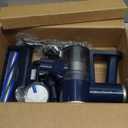 Cordless Vacuum Cleaner with Self-Standing, LED Screen Stick Vacuum Cleaners for Home, Lightweight Powerful Suction Vacuum, 6-in-1 Rechargeable Vacuum for Carpets, Pet Hair, Hardwood Floors (Black)