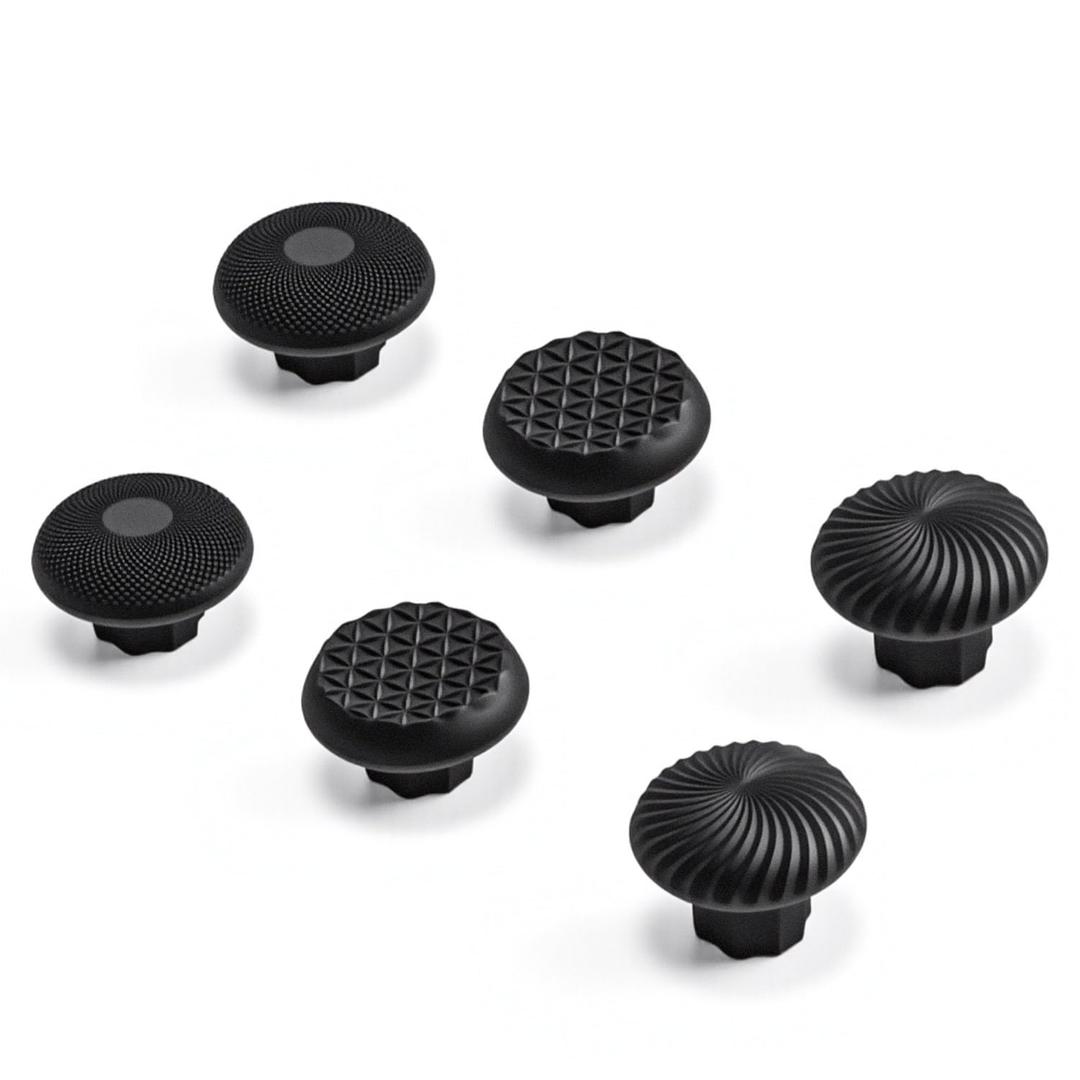 Replacement Thumbstick Caps for PS5 DualSense Edge Controller, Adjustable Thumb Stick Grips for PlayStation 5 Pro Elite Controller with 6 Analog Joysticks