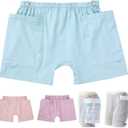 Urine Bag Pants for Women,Underwear Urine Bag Pants Urine Drainage Bag Underwear,Nephrostomy Bag Pants for Abdominal Surgeries Patient (Medium, Light Blue)