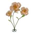 3Pcs Large Giant Artificial Flowers Decoration - Artificial Giant Paper Flowers for Wedding Graduation Bridal Shower Birthday Handcrafted Wall Backdrop Party Supplies (Light Orange)