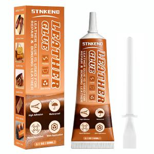 Leather Glue - 2.1 Oz Extra Strong & Flexible Leather Adhesive - Waterproof, Quick-Dry & Clear Leather Repair Glue for Shoes, Boots, Jackets, Handbags, Sofas, Car Seats & More