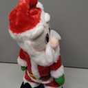 SdeNow Dancing Santa Claus Plush Toy  Animated Singing and Twisted Wiggle Hip Christmas Figure for Kids, Funny Musical Holiday Decor, Interactive Christmas Plush Gift  Spanish Song
