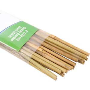 Natural Bamboo Poles, 4 Feet Bamboo Sticks for Plants, Wood Garden Stakes for Tomato, Bean, Flowers, Trees Potted and Climbing Plants, 25 Pack
