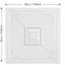 Ceiling Tiles, 3D Wall Panels Foam Peel and Stick, 16 Pcs Waterproof Ceiling Tiles Foam, Covered 21 Sq.Ft, Easy to Install for Ceilings and Wall Decor (13.8 x 13.8 inch) (Extra Thick)