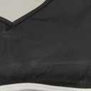 Women's Workout Crop Tops Halter Long Sleeve Backless Padded Sports Bra Gym Yoga Top T Shirts (Medium, Black)