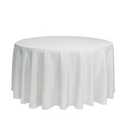 120" Diameter Circular Table Cloth - White - 6CT