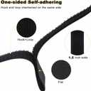 YMCRLUX 1.5"x32ft Hook and Loop Straps with 30 Metal Buckles, Adjustable Fastening Cable Straps, Cut-to-Length Cinch Strap, Reusable Nylon Securing Cord Ties for Organizer or Storage, Black