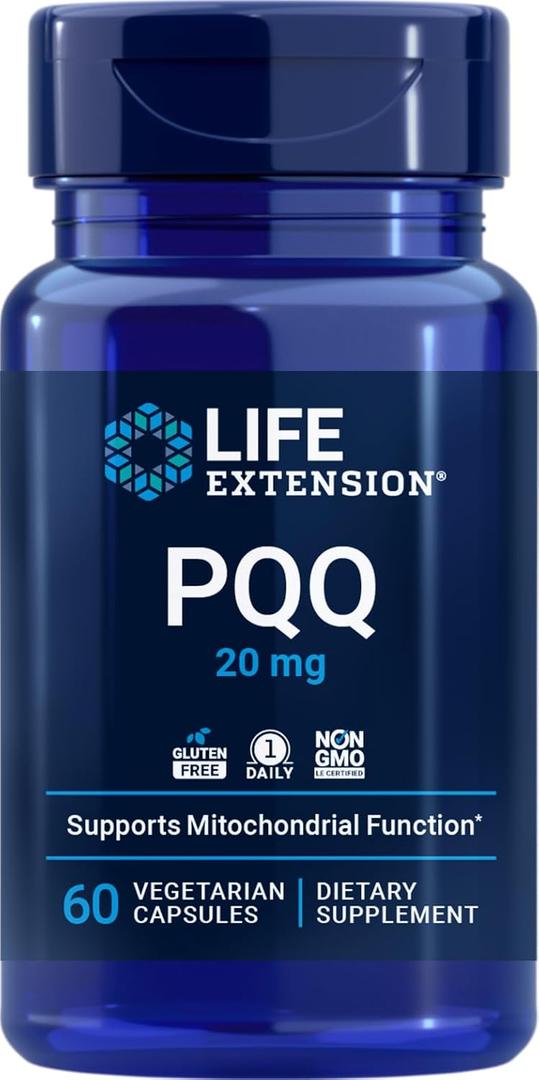 Life Extension PQQ (Pyrroloquinoline Quinone) 20 mg, 60 Vegetarian Capsules EXP: 11/2027