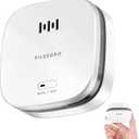 Smoke Detector 10 Year Battery, Upgraded Small Fire Alarm Smoke Detector with Heat Monitor for Dual Protection, LED Indicator Loud Alarm with Test/Mute Button and Replaceable CR123A Battery